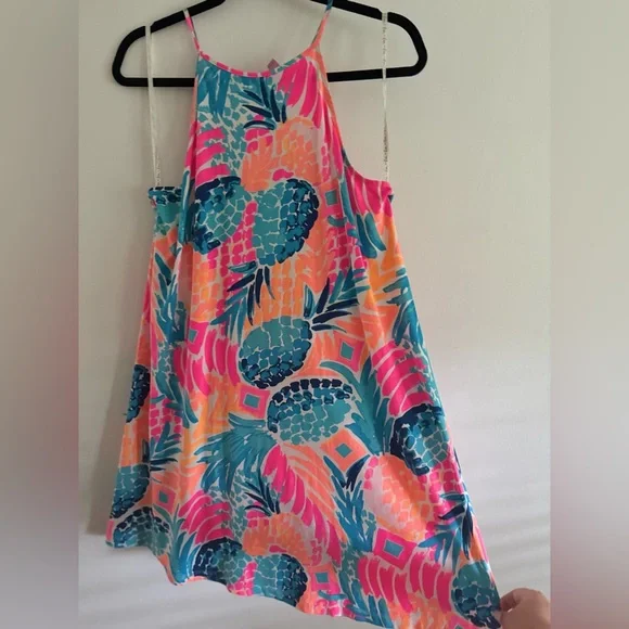 Lilly Pulitzer Margot Swing Dress - Pineapple Print || SZ M - Picture 4 of 7